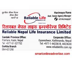 Reliable Life Insurance, Gorkha 9846075358